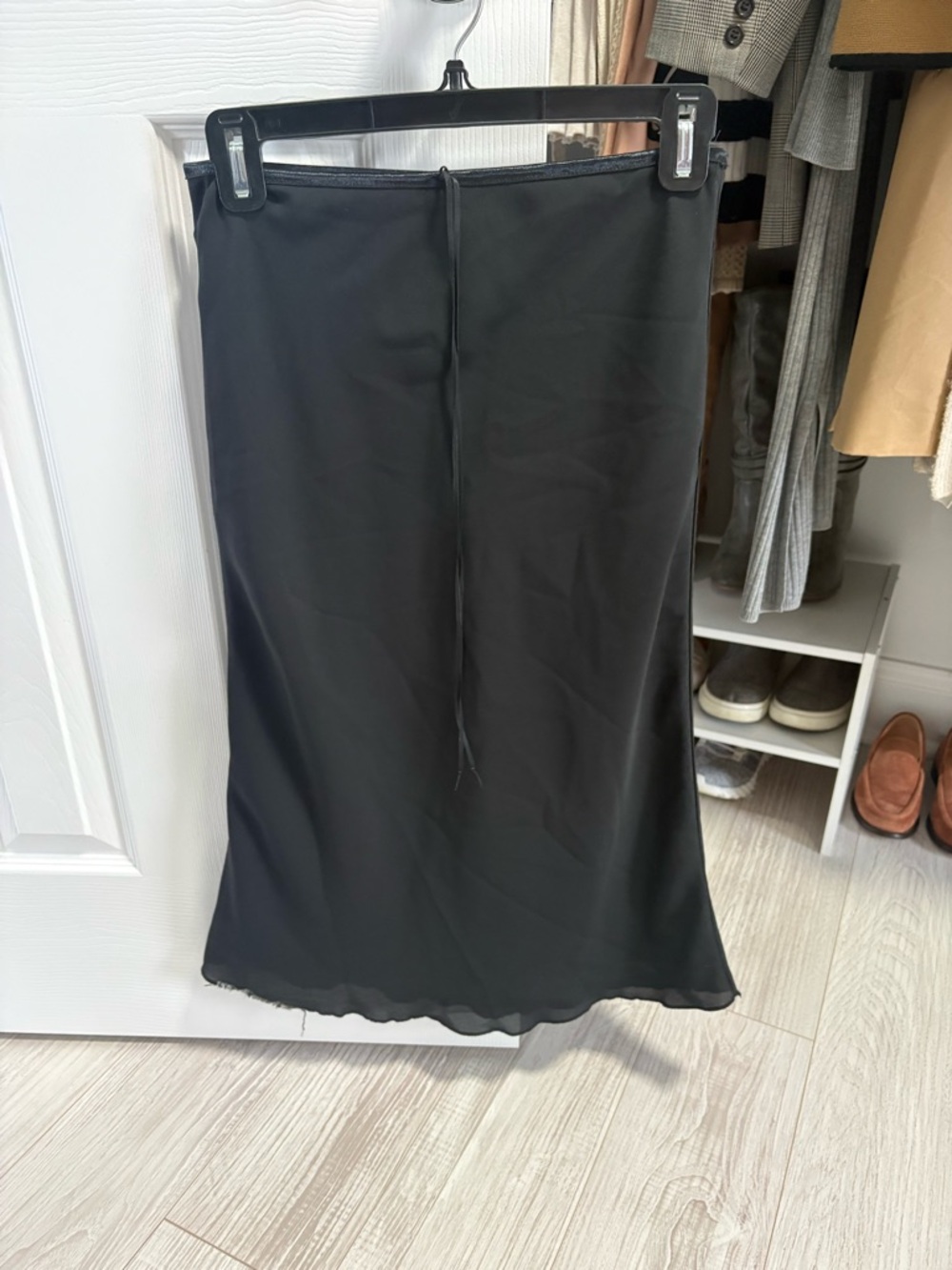 PacSun Black Midi Slip Skirt